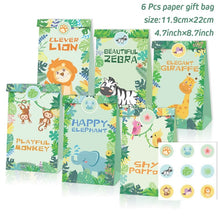 Load image into Gallery viewer, Jungle Animal Tableware Wild One Birthday Party Decor Boys Forest Party Supplies Jungle Safari Theme Party Decor Baby Shower
