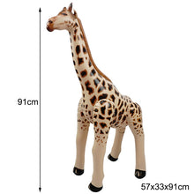 Load image into Gallery viewer, Large Simulation Giraffe Zebra Jungle Animals Inflatable Balloon Elephant Rabbit Frog Woodland Safari Birthday Party Decoration
