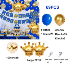 Load image into Gallery viewer, Royal Blue Yellow White Balloons Arch Kit Baby Shower Ballon Garland Boys First Birthday Party Kids Wedding Decor Helium Globos
