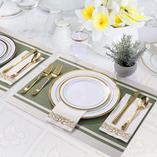 Load image into Gallery viewer, Gold Silver Rose Gold Plastic Cutlery Knives Forks Spoons Napkins Tablecloth Disposable Party Cutlery Party Supplies
