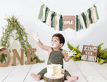 Load image into Gallery viewer, Fox Wild One Highchair Banner - highchair Banner 1st Birthday Boy,Wild Things Highchair Banner, Woodland Birthday, Safari Jungle Highchair Banner, high Chair Banner First Birthday Boy,one High Chair Banner Boy Party Decorations,1st Birthday Party Photo Pr
