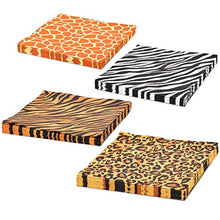 Load image into Gallery viewer, Gatherfun Jungle Zoo Animal Print Party Supplies, Disposable Jungle Safari Animal Print Paper Plates and Napkins for Birthday Party, Baby Shower and Jungle Safari Themed Party, Serve 48
